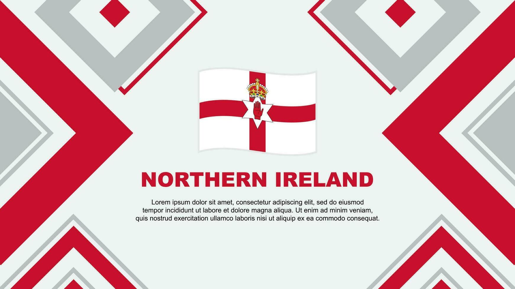 del Norte Irlanda bandera resumen antecedentes diseño modelo. del Norte Irlanda independencia día bandera fondo de pantalla vector ilustración. del Norte Irlanda independencia día