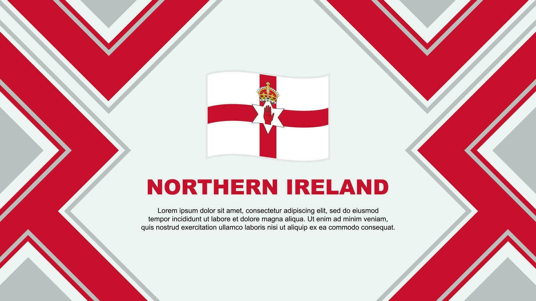 del Norte Irlanda bandera resumen antecedentes diseño modelo. del Norte Irlanda independencia día bandera fondo de pantalla vector ilustración. del Norte Irlanda vector