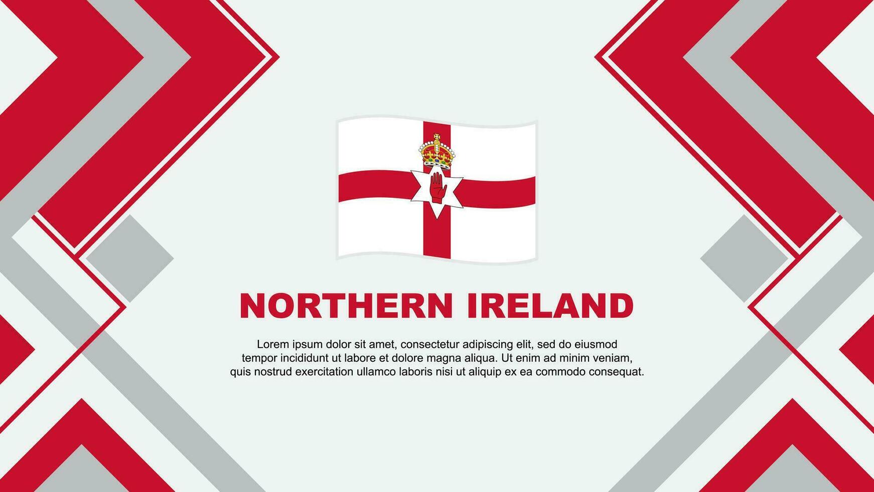 del Norte Irlanda bandera resumen antecedentes diseño modelo. del Norte Irlanda independencia día bandera fondo de pantalla vector ilustración. del Norte Irlanda bandera