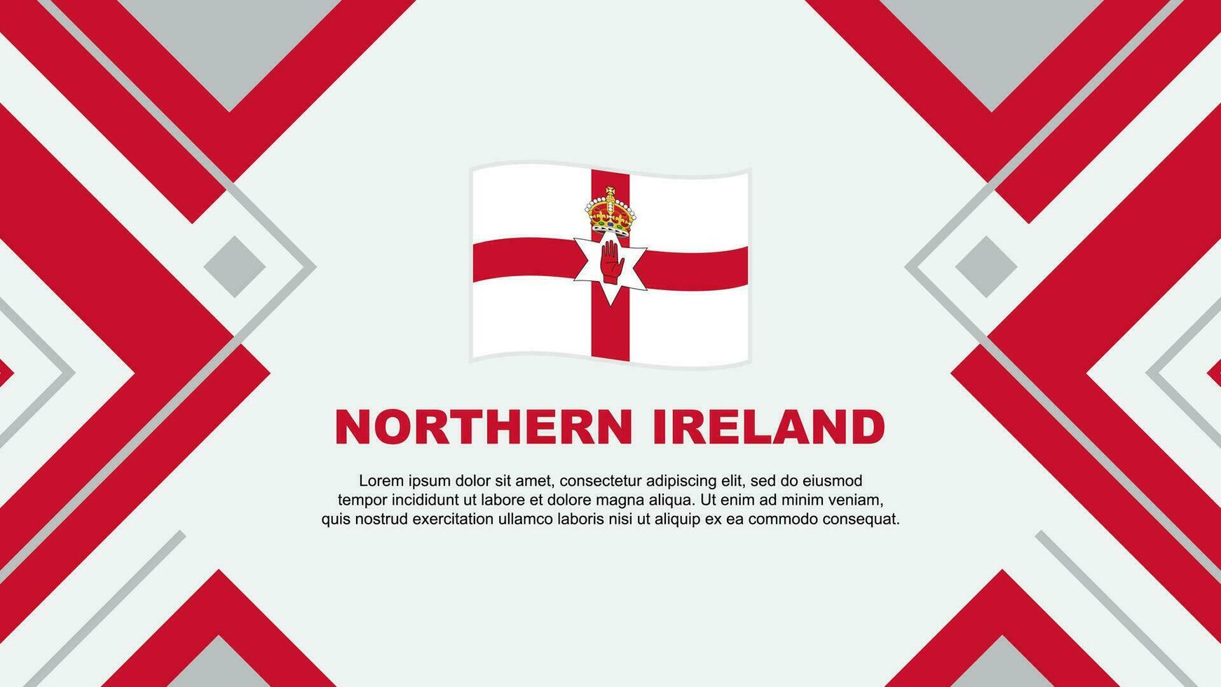 del Norte Irlanda bandera resumen antecedentes diseño modelo. del Norte Irlanda independencia día bandera fondo de pantalla vector ilustración. del Norte Irlanda ilustración