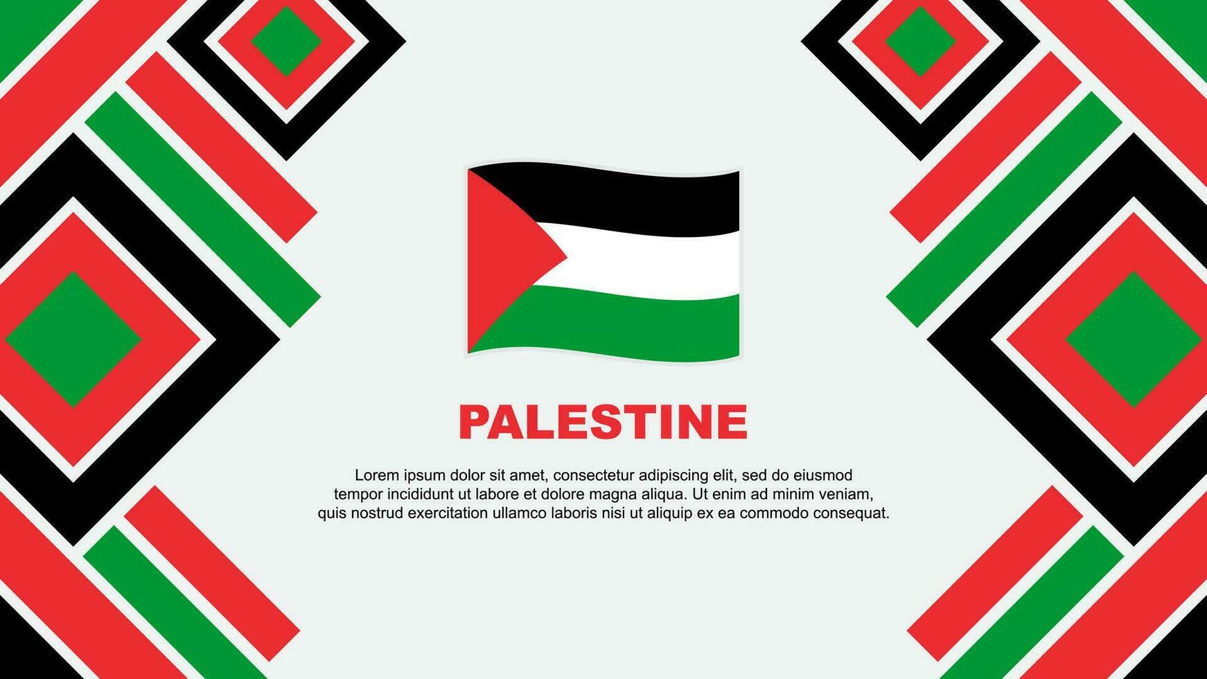 Palestine Flag Abstract Background Design Template. Palestine Independence Day Banner Wallpaper Vector Illustration. Palestine