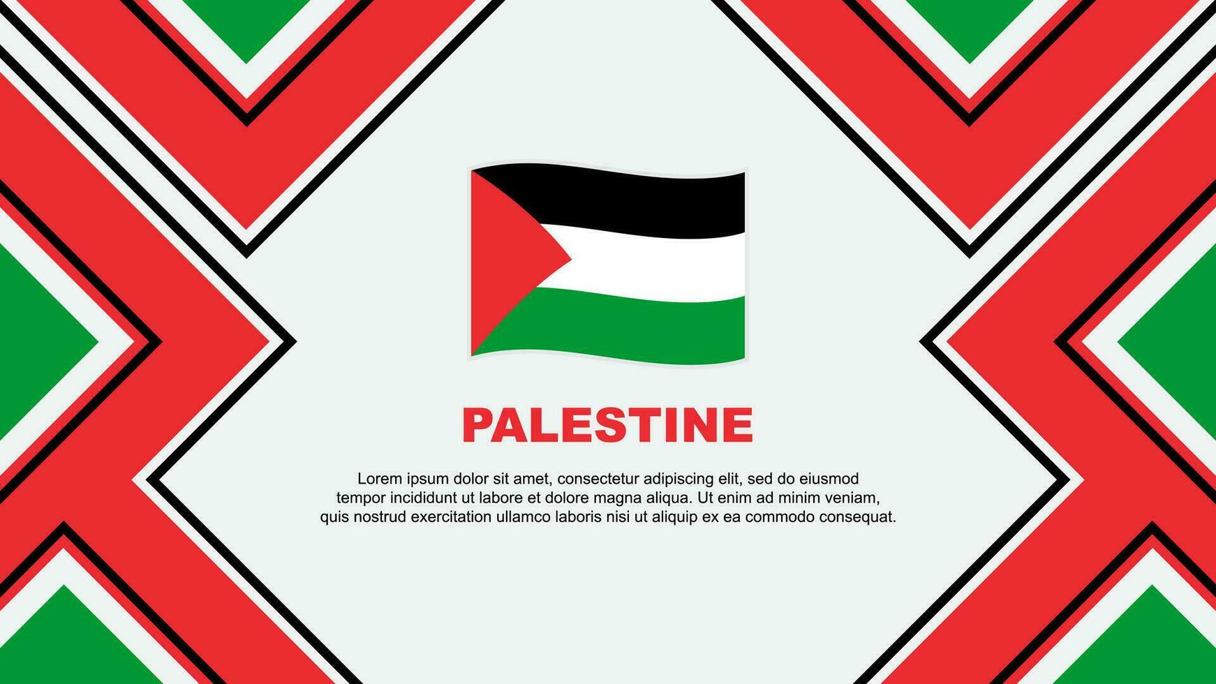 Palestine Flag Abstract Background Design Template. Palestine Independence Day Banner Wallpaper Vector Illustration. Palestine Vector