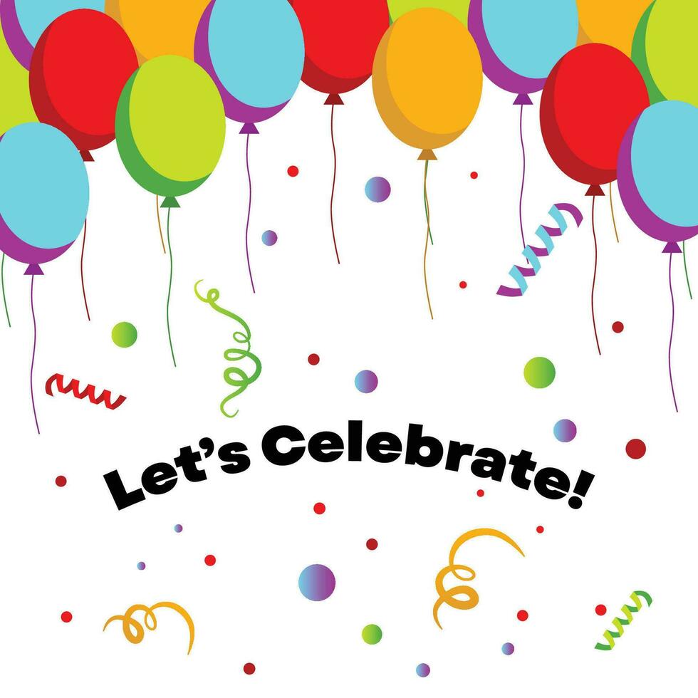 celebration vector balloons top design