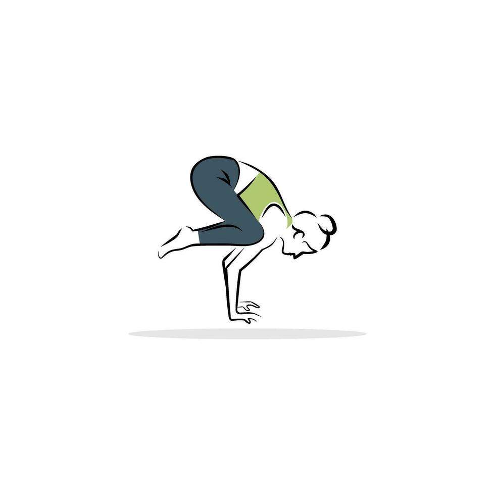 yoga and pilates poses logo , stylized vector symbols, health care and fitness concept vector illustration, suitable for your design need, logo, illustration, animation, etc.