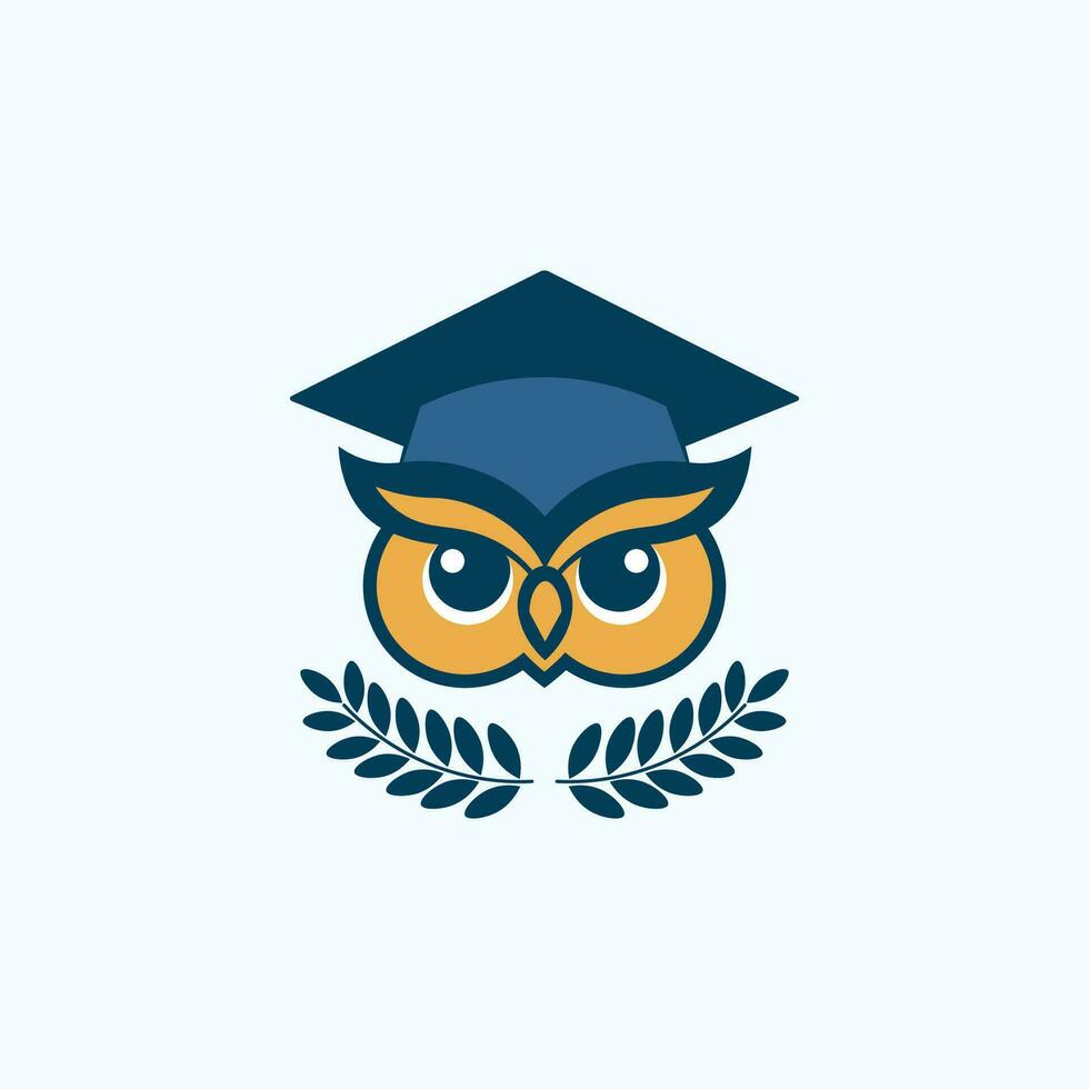 wise owl education logo vector