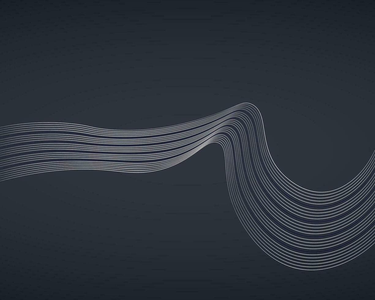 Dynamic wave lines background vector