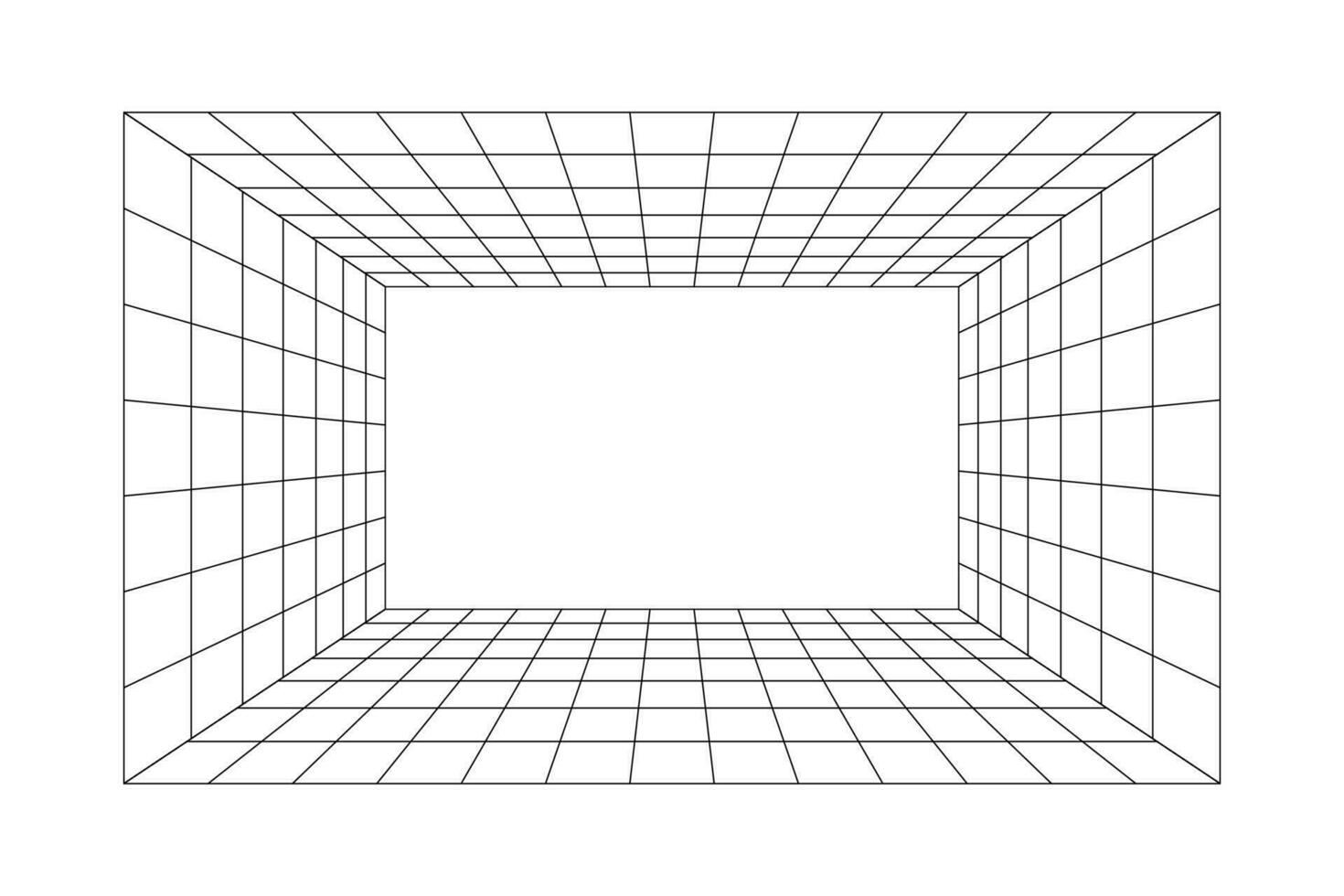 perspectiva cuadrícula habitación antecedentes vector ilustración.