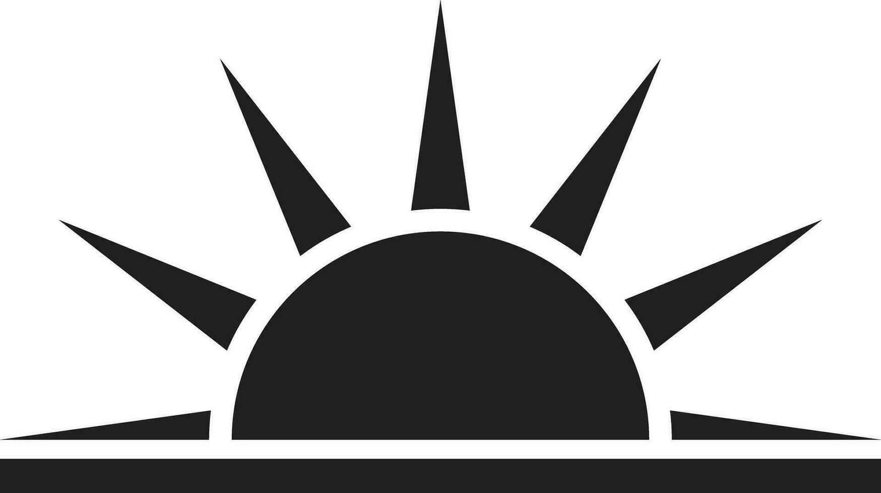 Sunset icon in trendy style isolated on white background . Vector illustration
