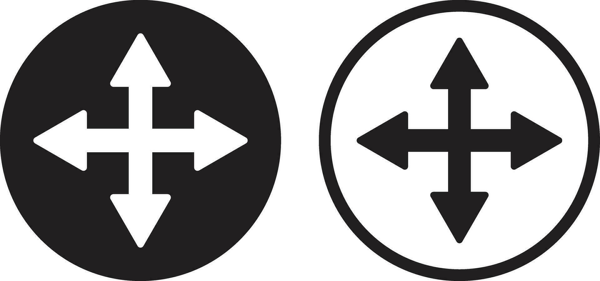 Drag and drop icon set in two styles isolated on white background Move icon vector