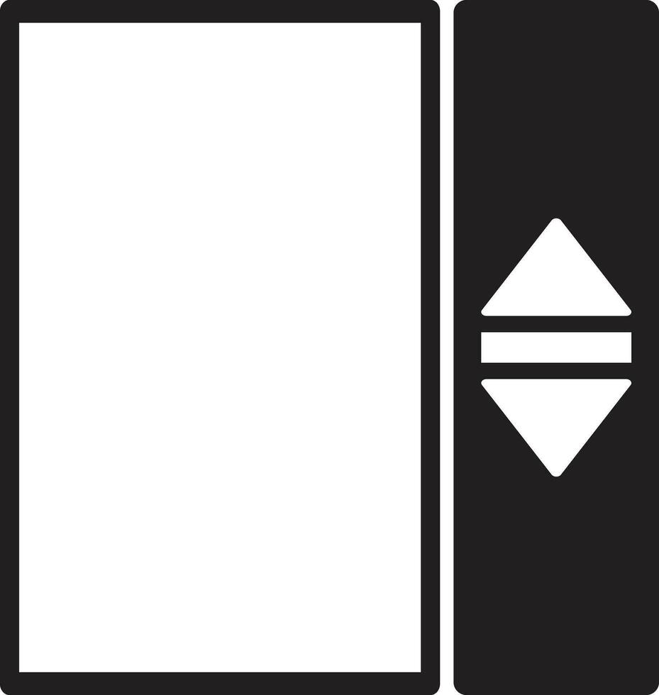 Elevator icon isolated on white background . Vector