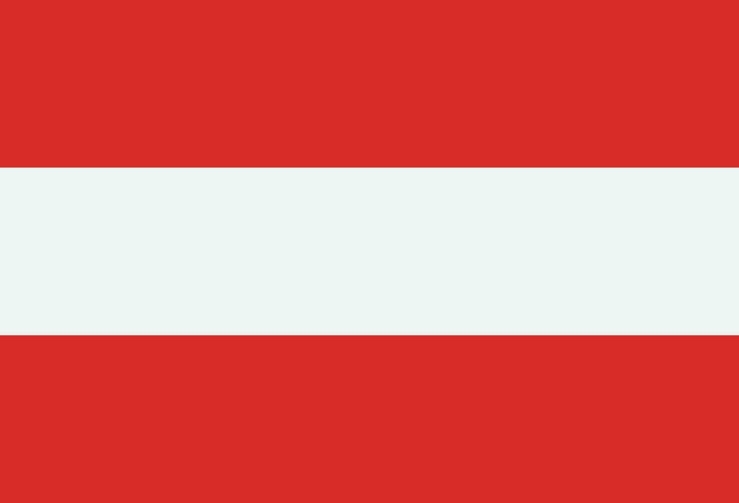 Austria bandera vector aislado en blanco antecedentes . Austria nacional bandera