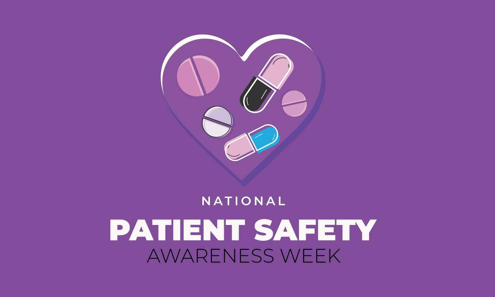 Patient safety awareness week. background, banner, card, poster