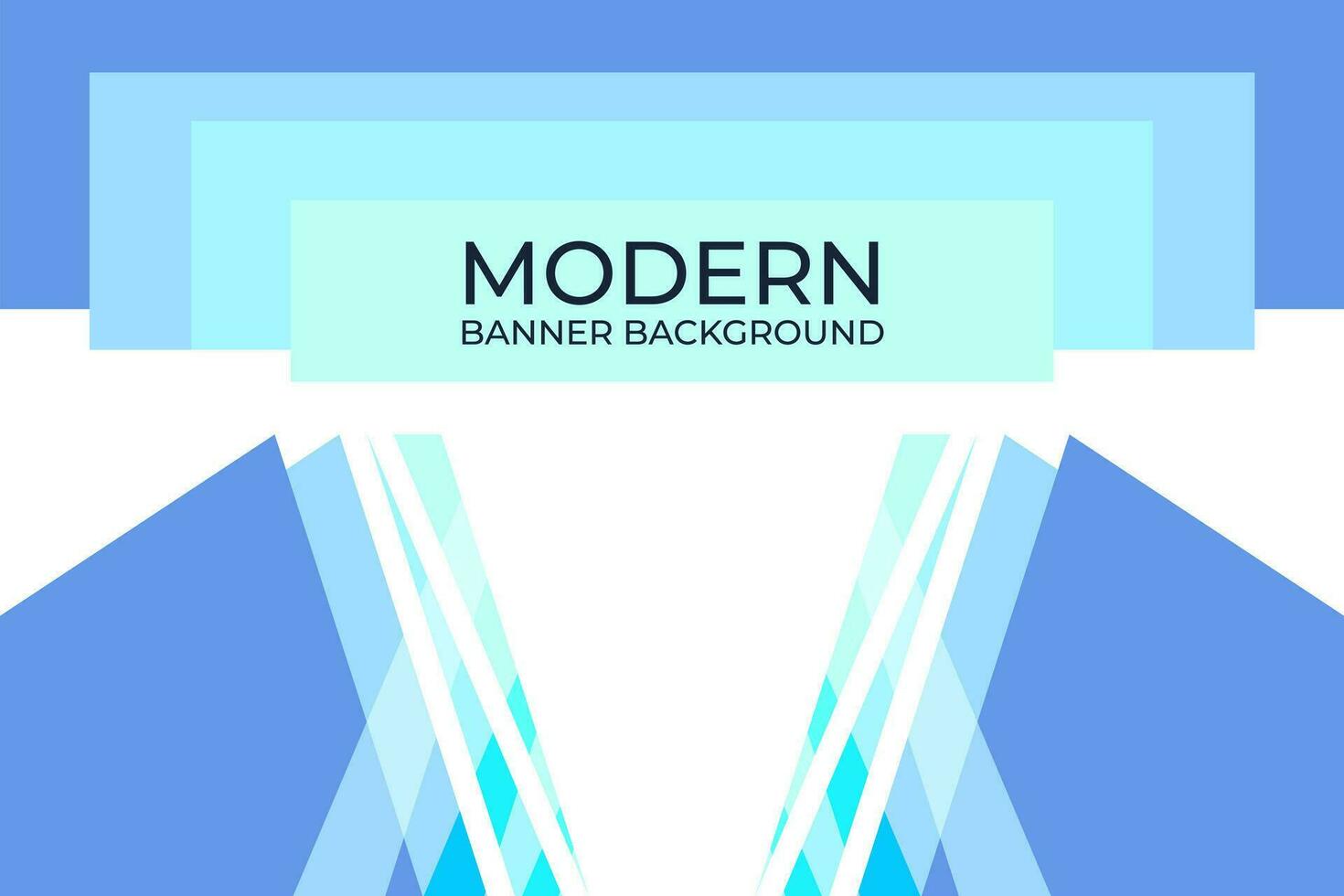 Vector modern abstract blue gold and sky business wave banner background