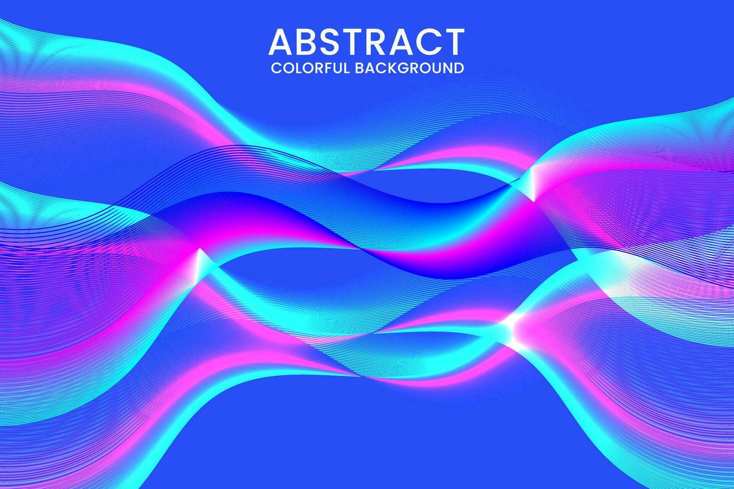 Vector Abstract flow blue background curves line element curves wave 3d curves line effect