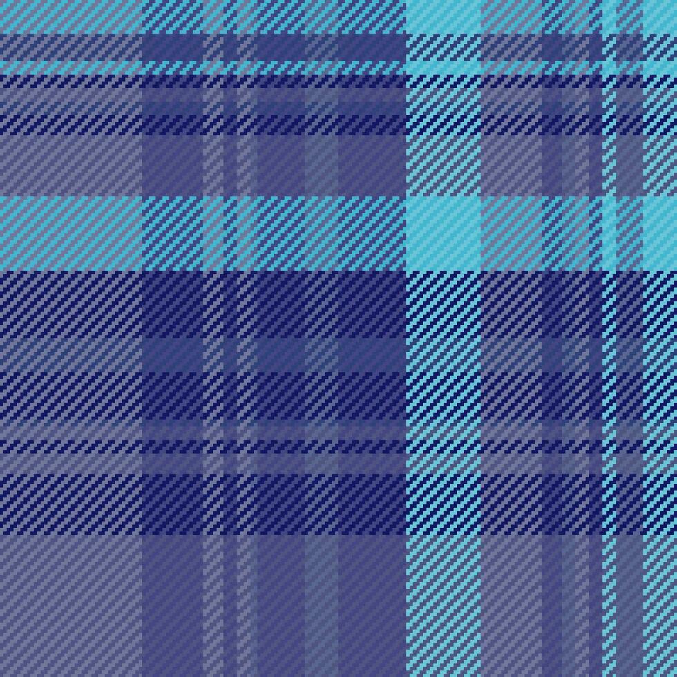 Towel tartan fabric seamless, graphical background plaid check. Livingroom textile vector pattern texture in blue and pastel colors.