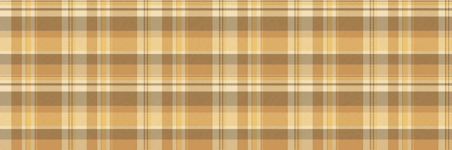 Perfection tartan check textile, hunter fabric pattern seamless. Table cloth vector background plaid texture in orange and light colors.