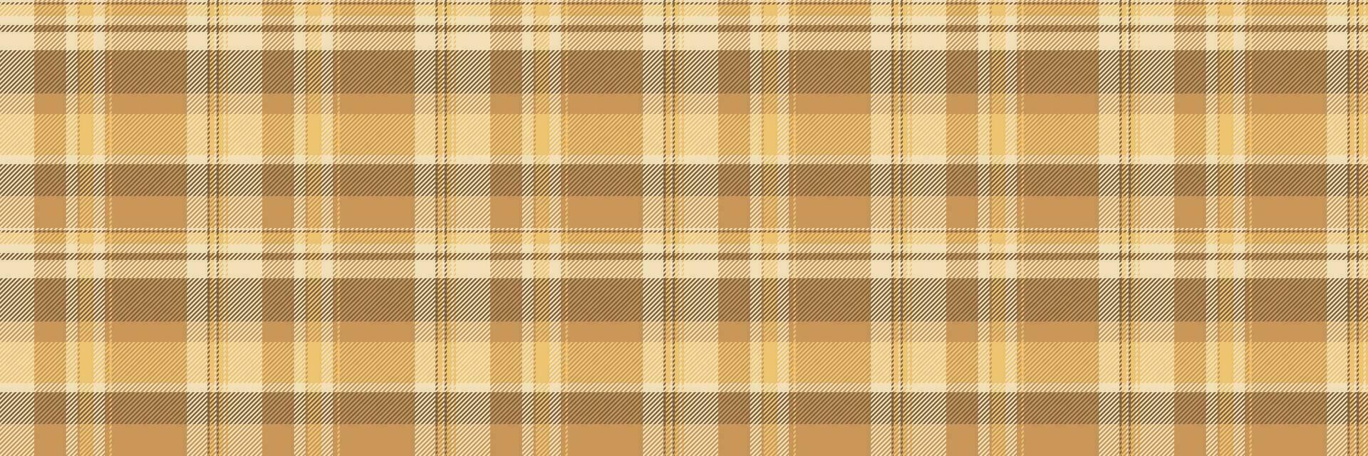 Perfection tartan check textile, hunter fabric pattern seamless. Table cloth vector background plaid texture in orange and light colors.