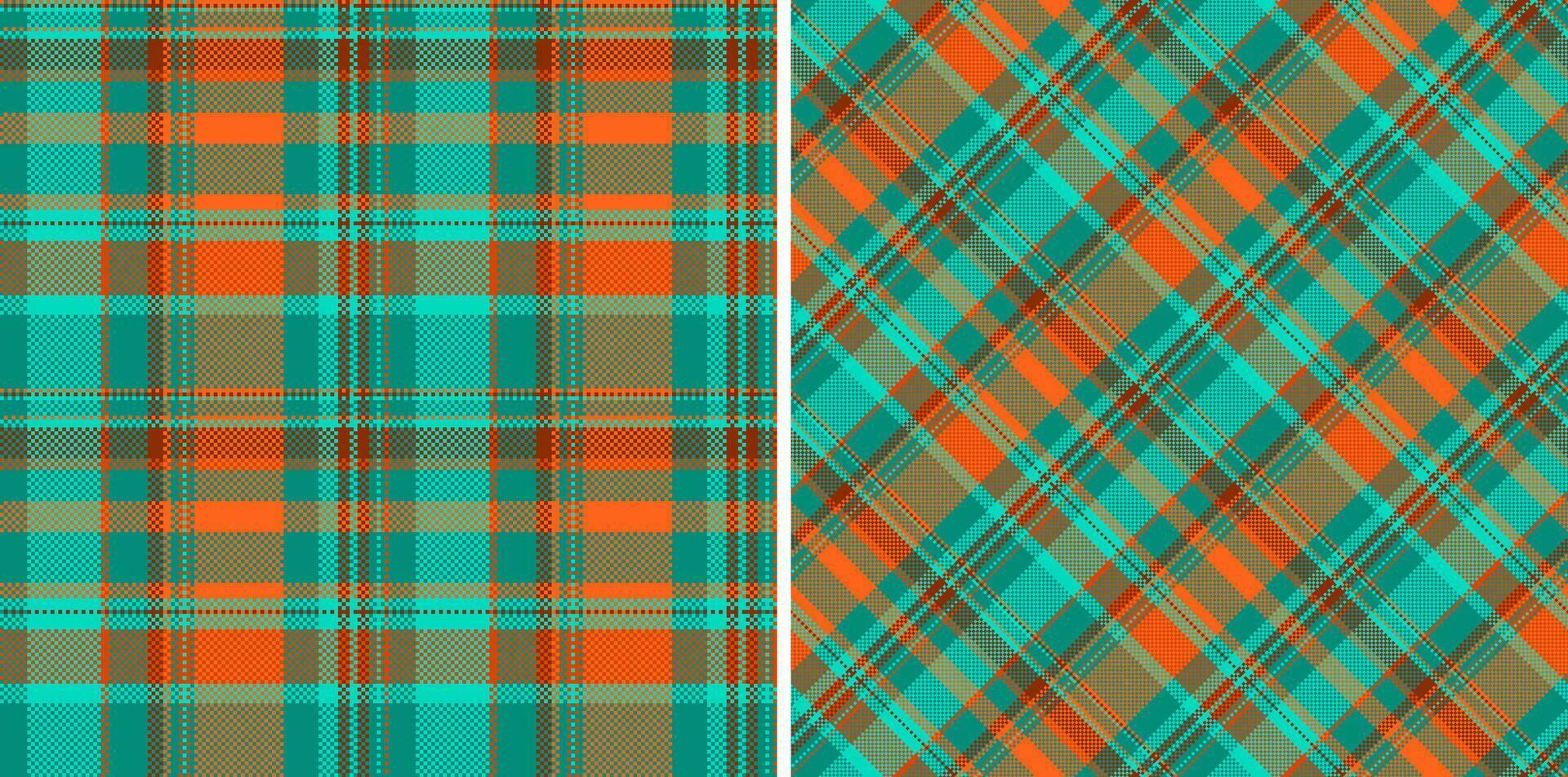 Check texture seamless of background tartan textile with a fabric vector pattern plaid. Set in fashionable colors for stylish oilcloth and other kitchen decor.