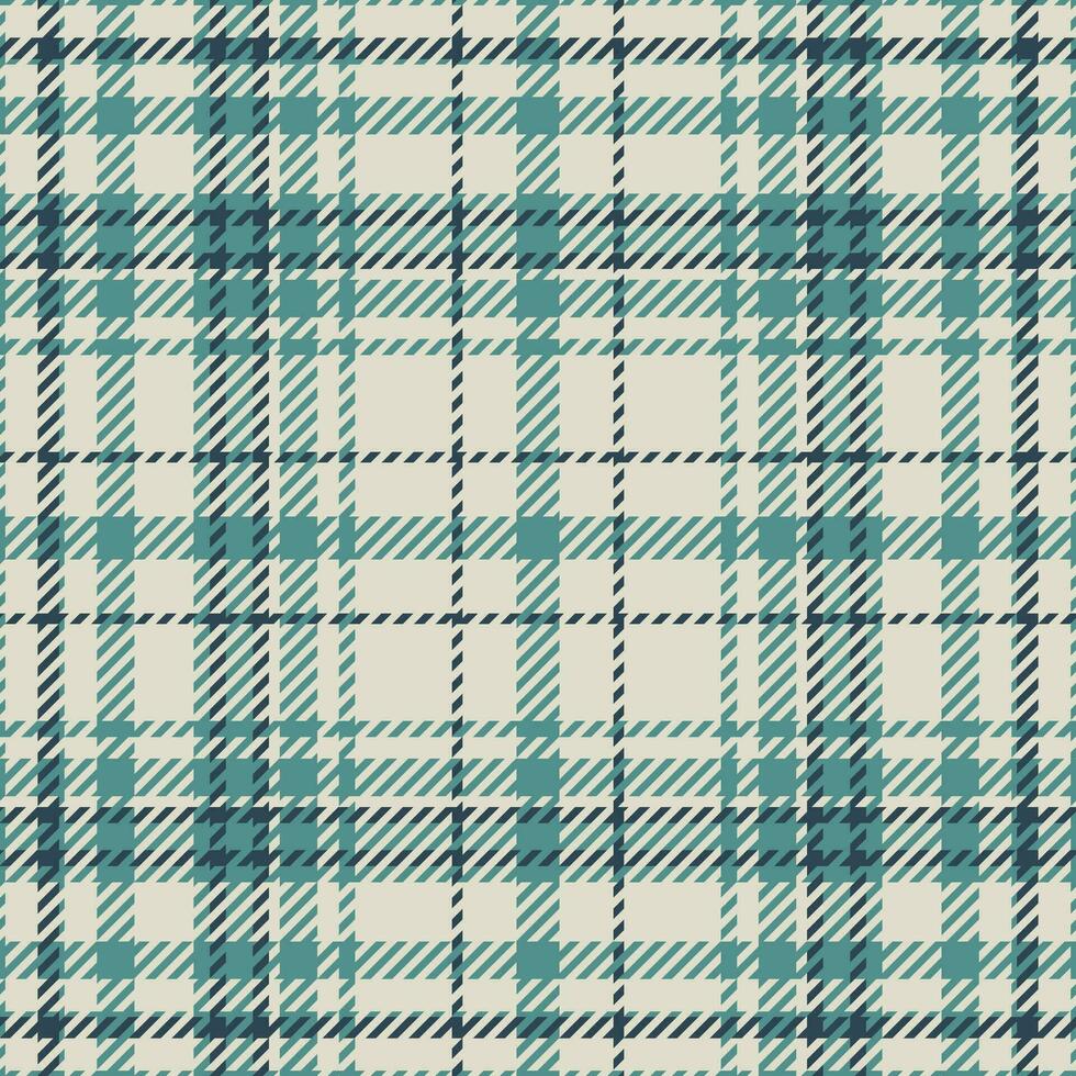 Plaid check pattern in green color. Seamless fabric texture. Tartan textile print. vector
