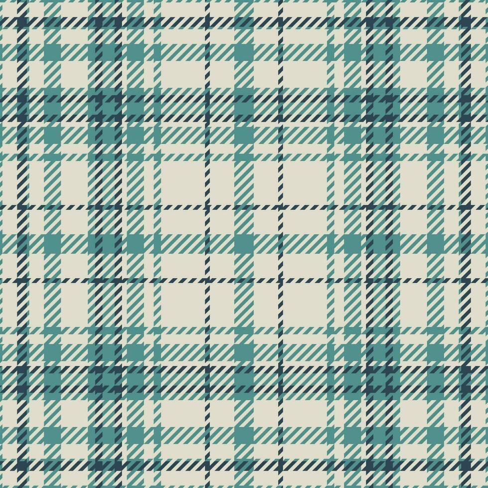 Plaid check pattern in green color. Seamless fabric texture. Tartan textile print. vector