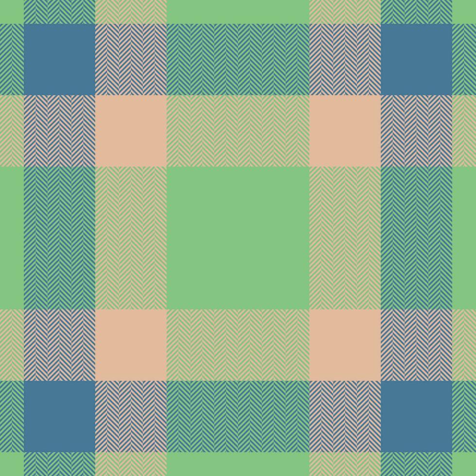 Plaid check pattern. Seamless fabric texture. Tartan textile print. vector