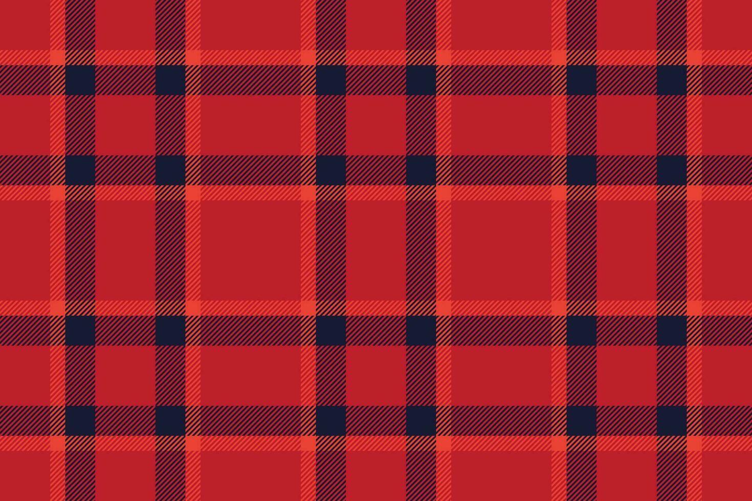 Plaid background, check seamless pattern in red. Vector fabric texture for textile print, wrapping paper, gift card or wallpaper.