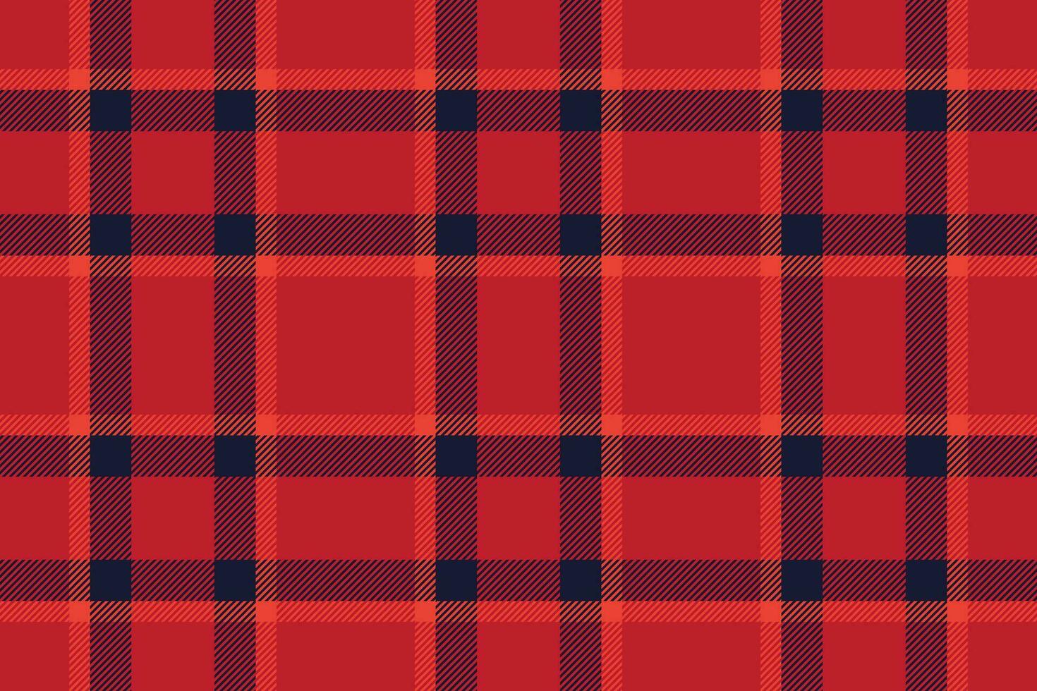 Plaid background, check seamless pattern in red. Vector fabric texture for textile print, wrapping paper, gift card or wallpaper.