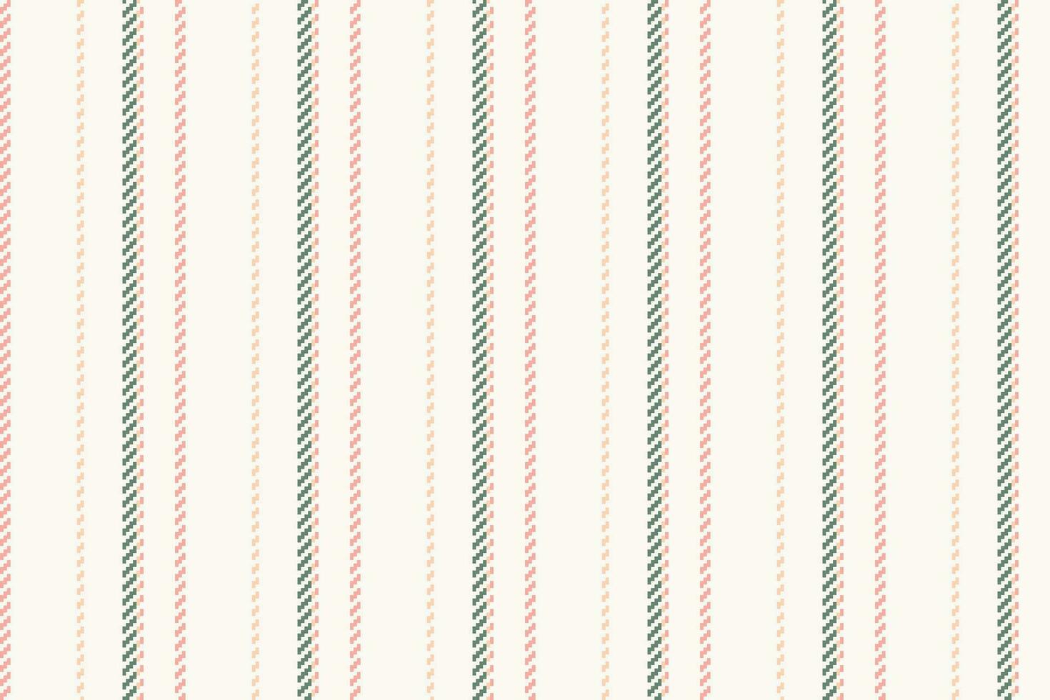 Abstraction vector textile seamless, postcard background pattern fabric. Trim stripe lines vertical texture in sea shell and red colors.