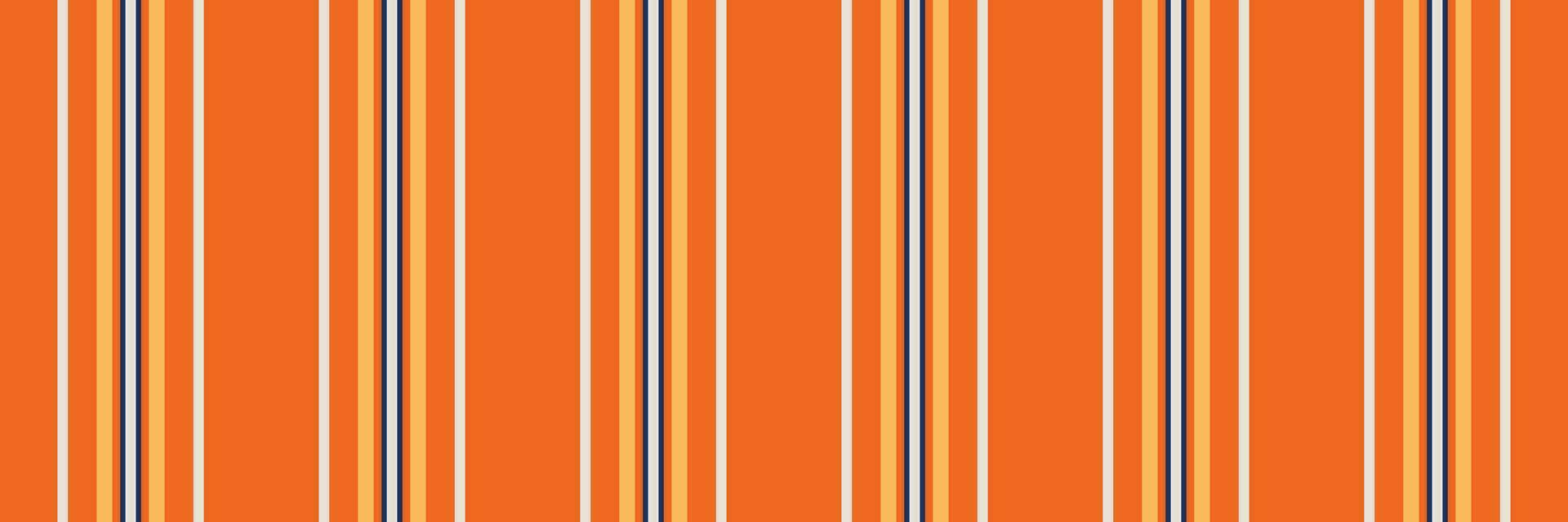 Presentation texture vector lines, pure seamless fabric vertical. Clothes stripe pattern textile background in orange and white colors.