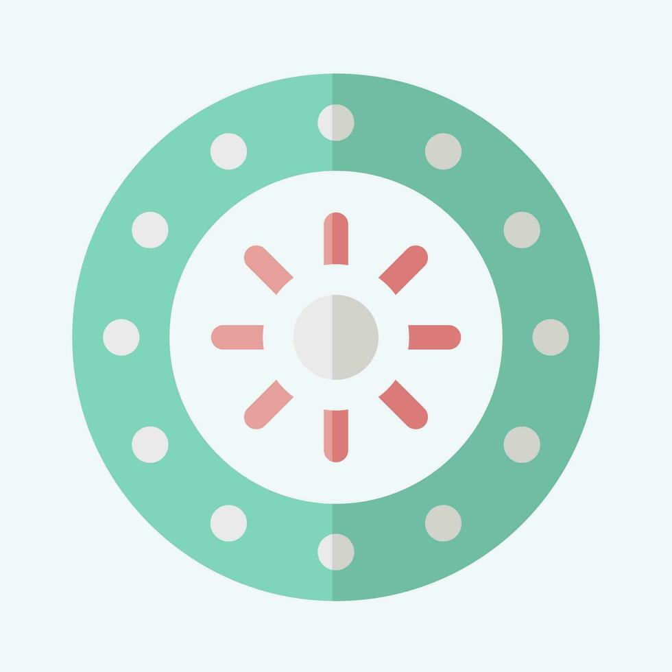 Icon Zodiac. related to Horoscope symbol. flat style. simple design editable. simple illustration vector