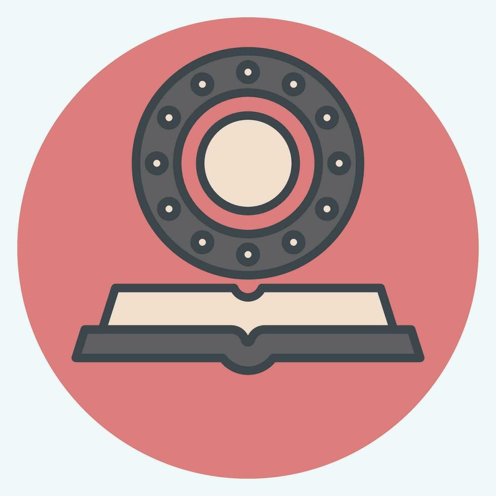 Icon Horoscope. related to Horoscope symbol. color mate style. simple design editable. simple illustration vector