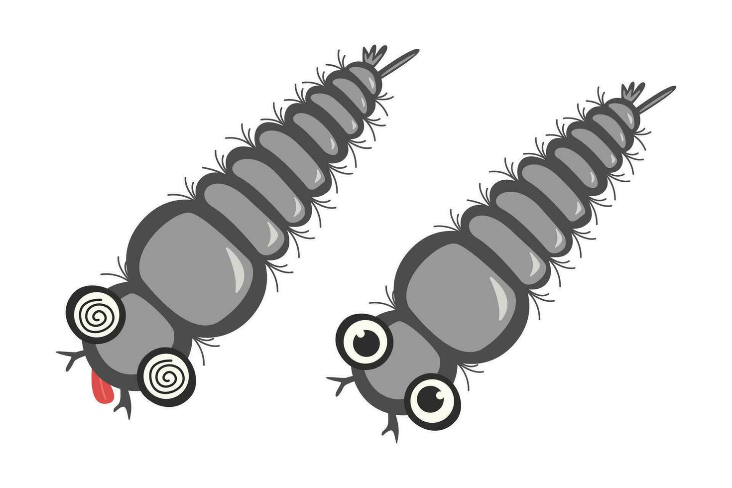 mosquito larva controlar concepto. vector ilustración