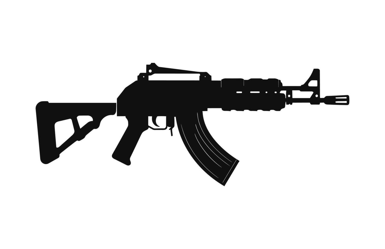 A machine gun Silhouette Vector free