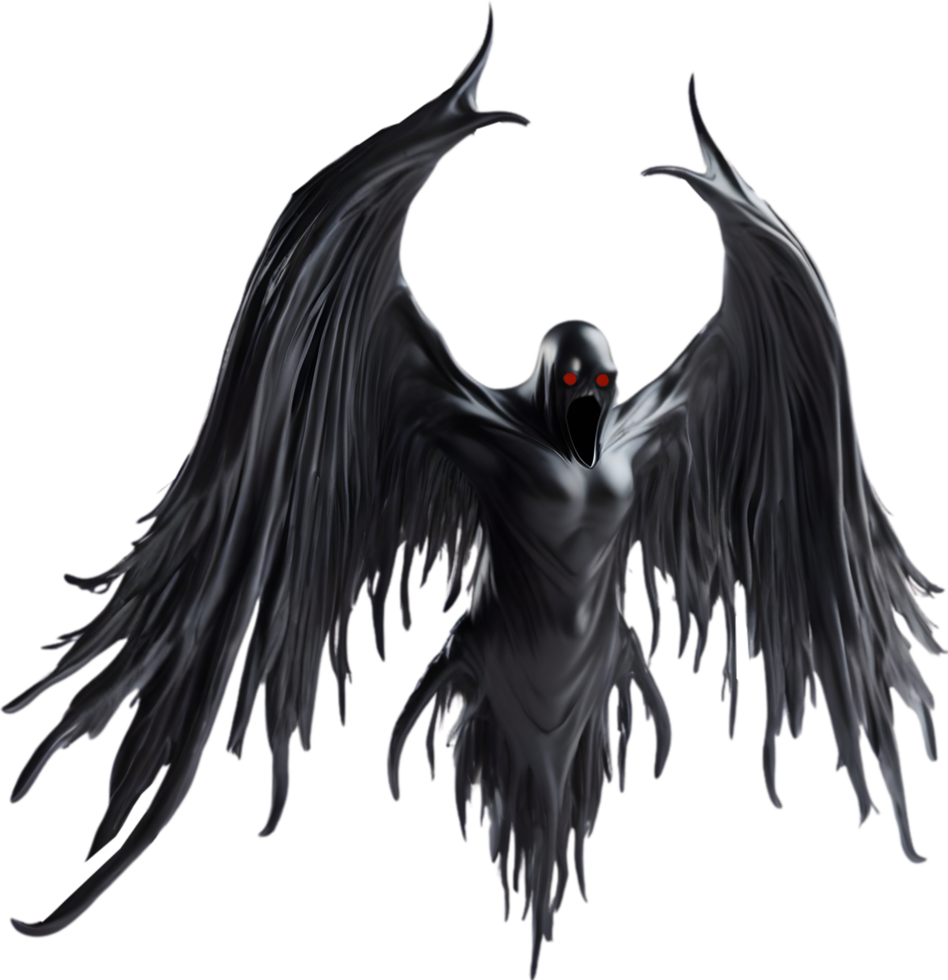 AI generated A close-up of a scary demon. Ai-Generated png