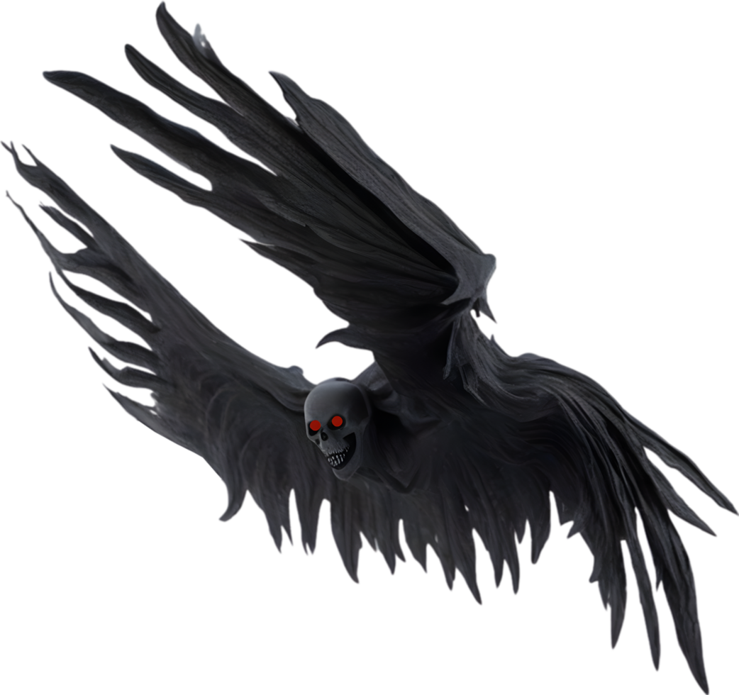 AI generated A close-up of a scary demon. Ai-Generated png