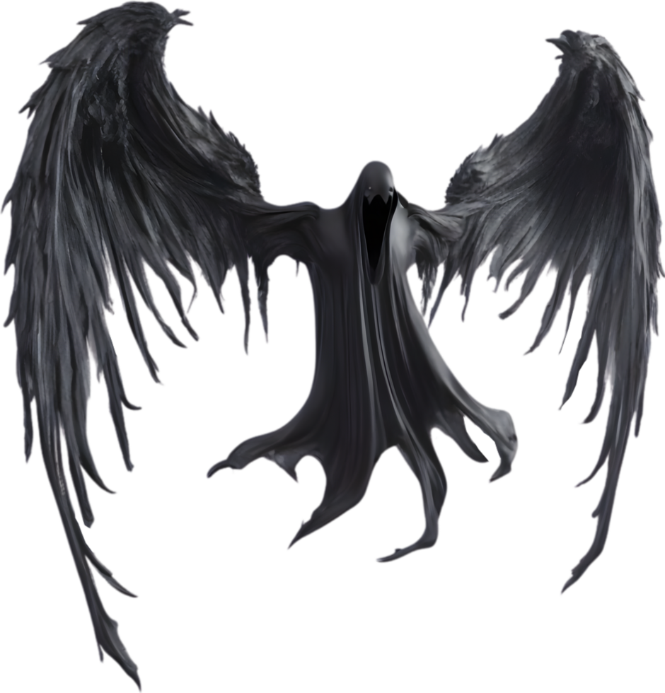 AI generated A close-up of a scary demon. Ai-Generated png