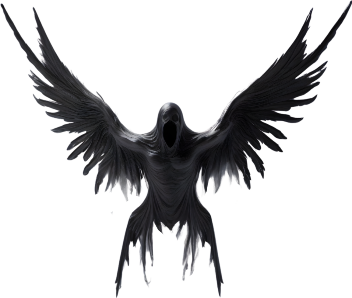 AI generated A close-up of a scary demon. Ai-Generated png