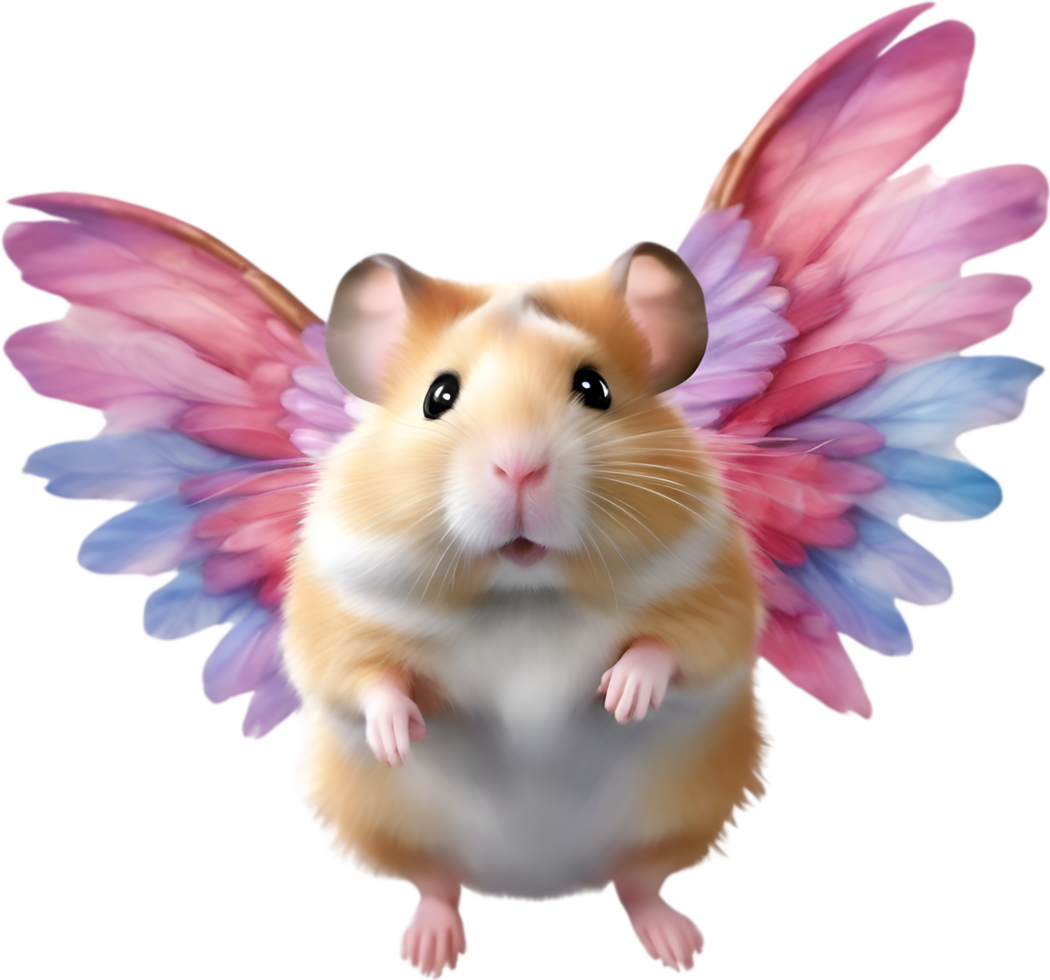 ai generiert Aquarell Hamster Amor. KI-generiert. png