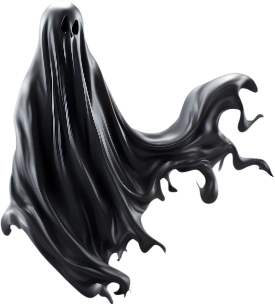 AI generated A close-up of a scary ghost. Ai-Generated png