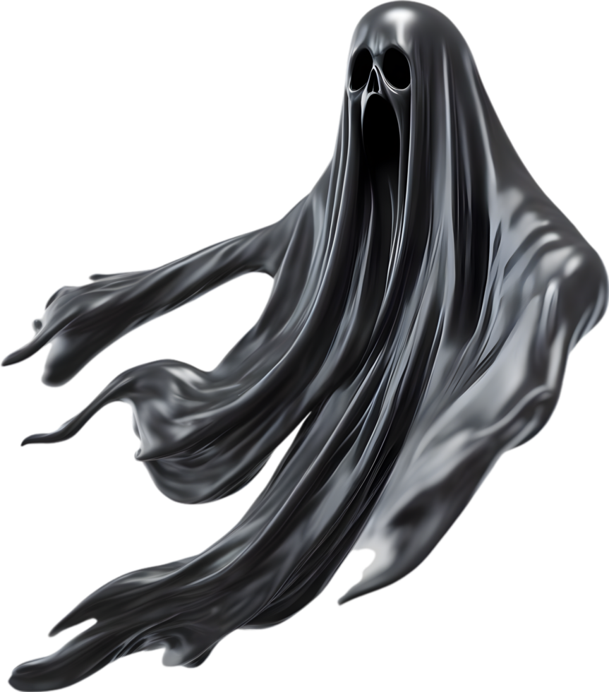 AI generated A close-up of a scary ghost. Ai-Generated png
