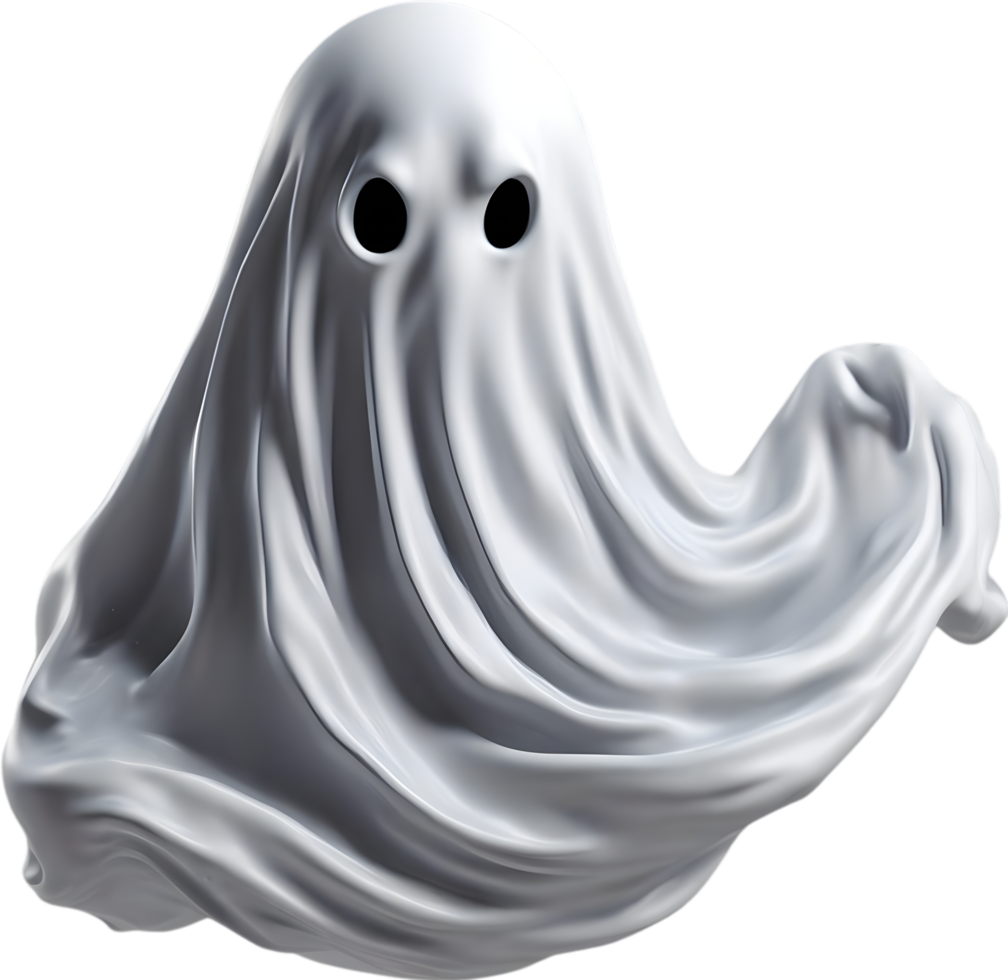 AI generated A close-up of a scary ghost. Ai-Generated png