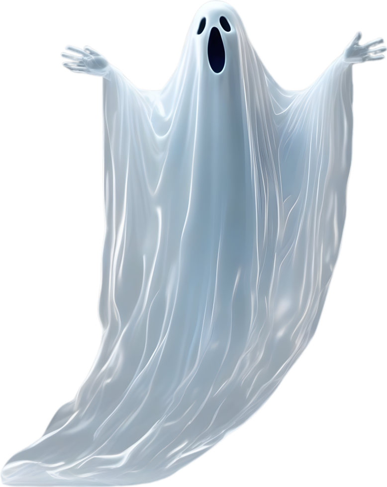AI generated A close-up of a scary ghost. Ai-Generated png