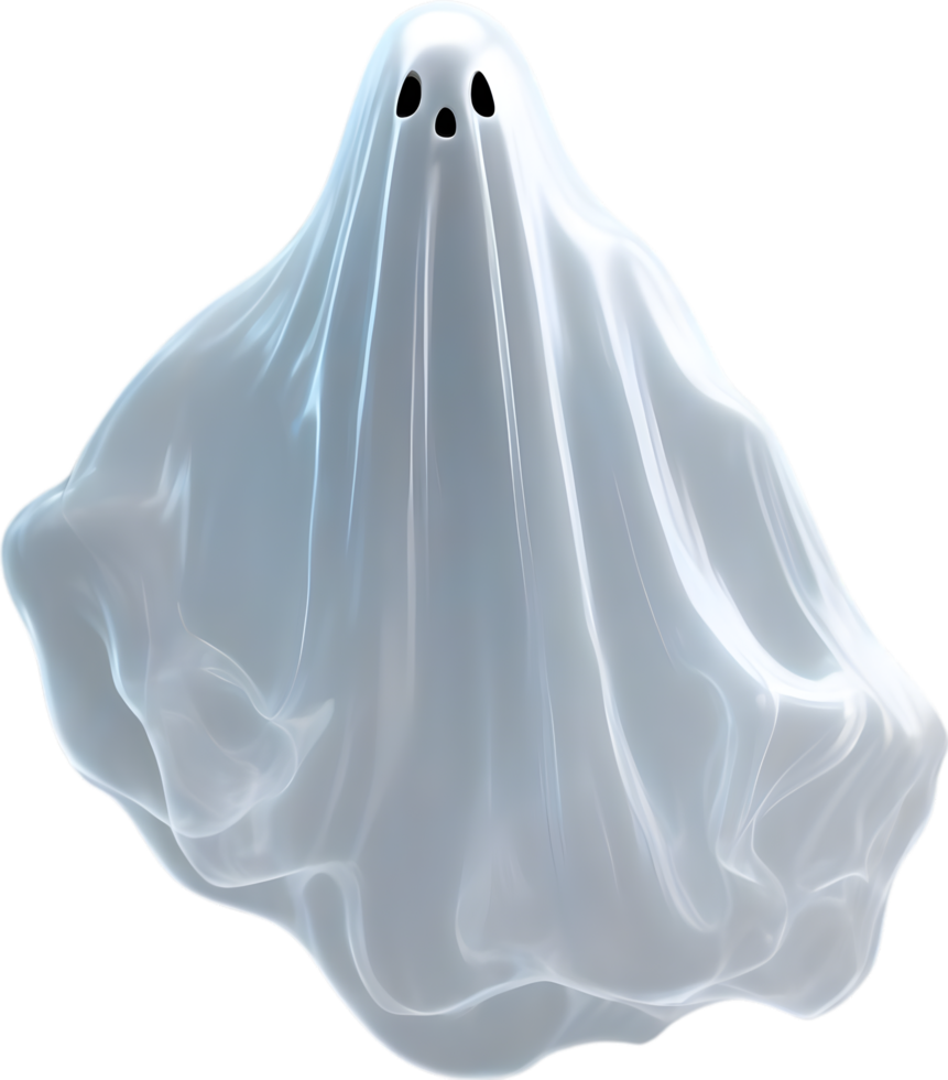 AI generated A close-up of a scary ghost. Ai-Generated png