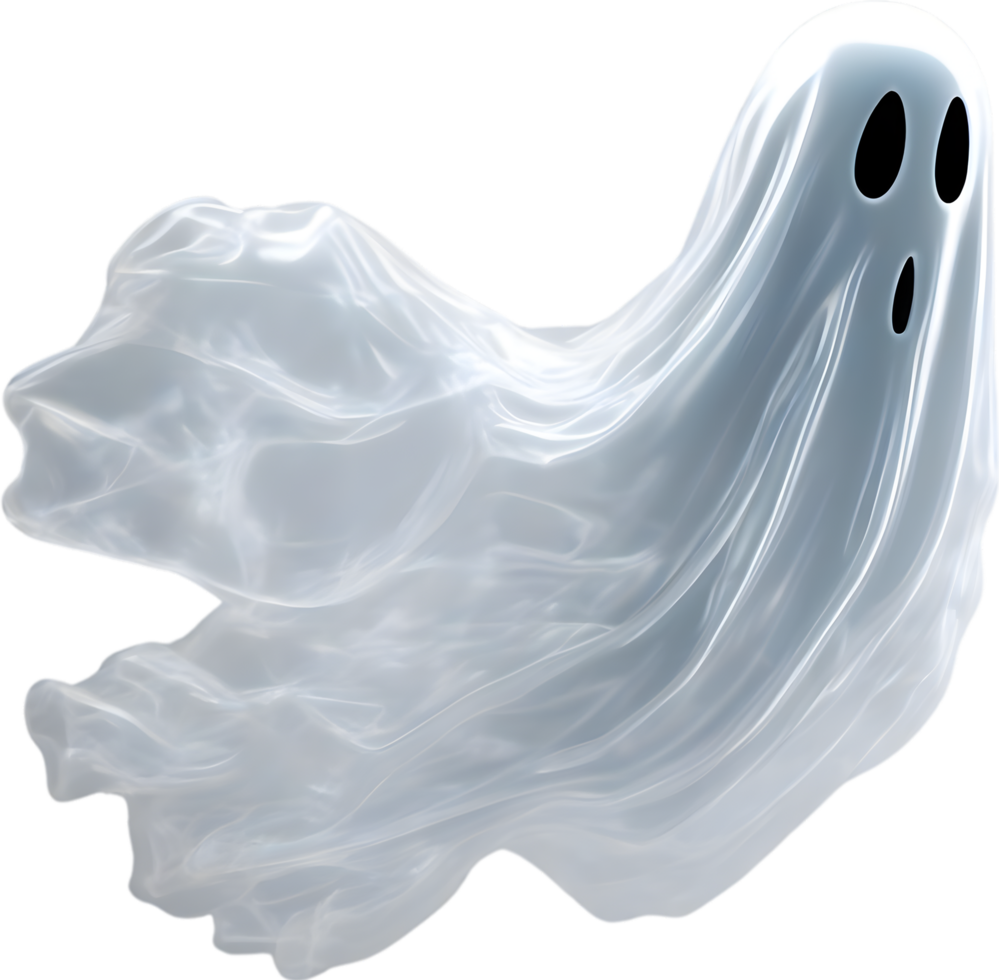 AI generated A close-up of a scary ghost. Ai-Generated png