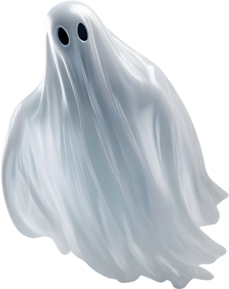 AI generated A close-up of a scary ghost. Ai-Generated png
