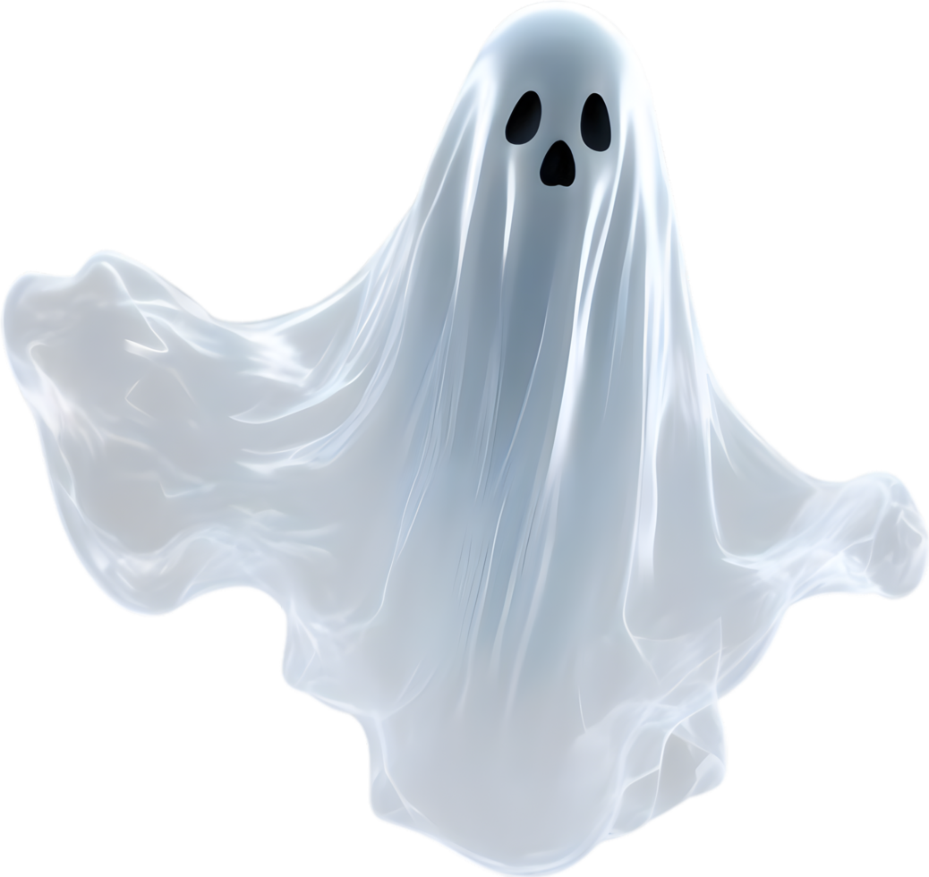 AI generated A close-up of a scary ghost. Ai-Generated png
