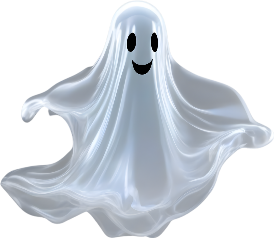 AI generated A close-up of a scary ghost. Ai-Generated png