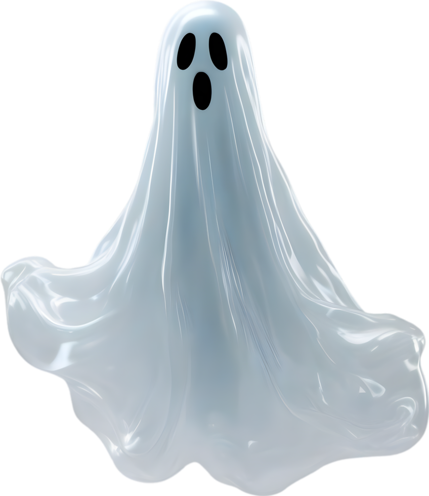 AI generated A close-up of a scary ghost. Ai-Generated png