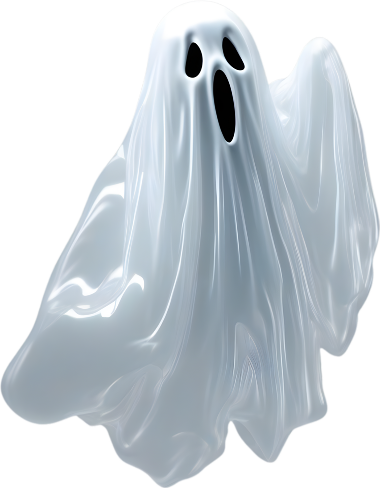 AI generated A close-up of a scary ghost. Ai-Generated png