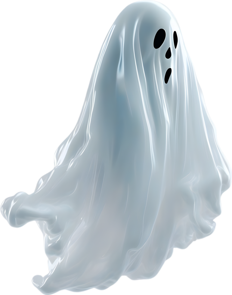 AI generated A close-up of a scary ghost. Ai-Generated png